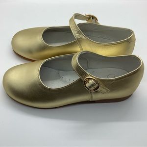 Faro matte gold leather Mary Jane EURO 29 USA 11 NWB